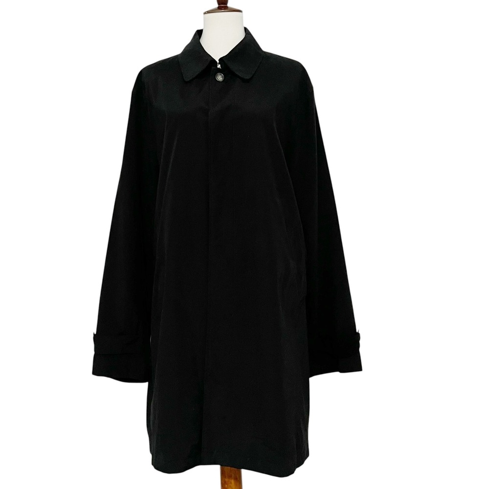 Lauren‎ Ralph Lauren Black Raincoat Trench Coat Mens Size 44R